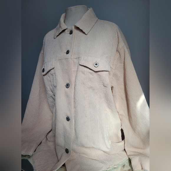 BUTTON UP CORDUROY LIGHT JACKET - Picture 3 of 8